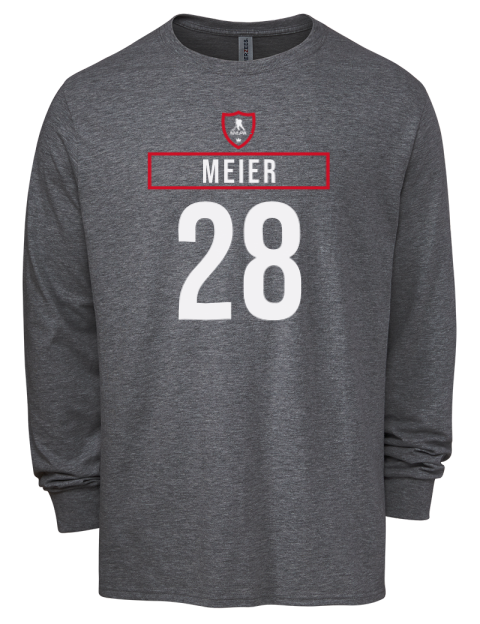 Away Jersey Timo Meier Men's Premium Blend Long Sleeve-T-Shirt | Swagsta