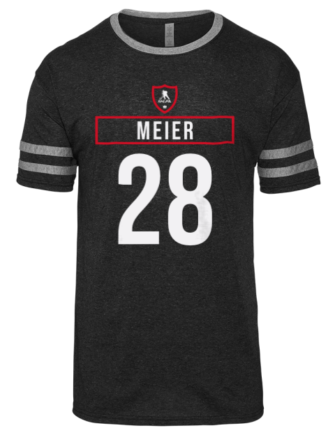 Away Jersey Timo Meier Men's Tri-Blend T-Shirt | Swagsta