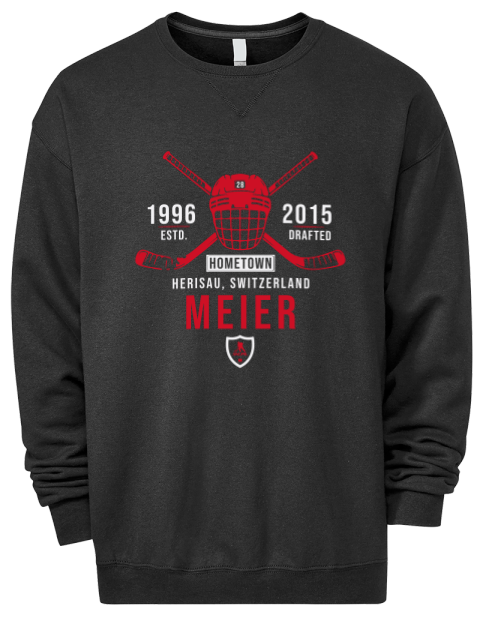 Heritage Timo Meier Premium Unisex Crewneck Sweatshirt | Swagsta
