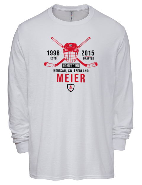 Classic Heritage Timo Meier Men's Premium Blend Long Sleeve-T-Shirt | Swagsta