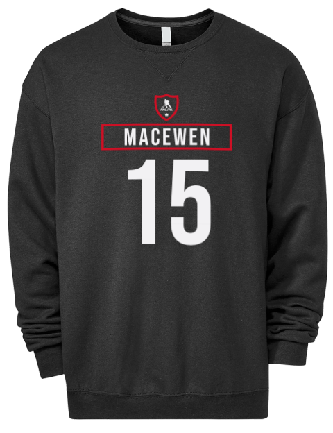 Away Jersey Zack MacEwen Premium Unisex Crewneck Sweatshirt | Swagsta