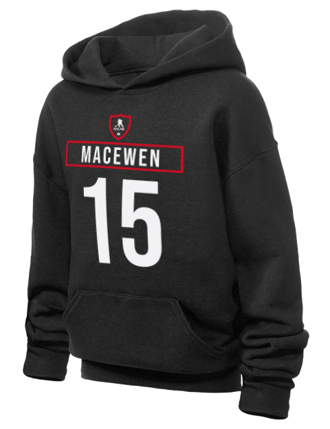 Away Jersey Zack MacEwen Youth Hooded Sweatshirt | Swagsta