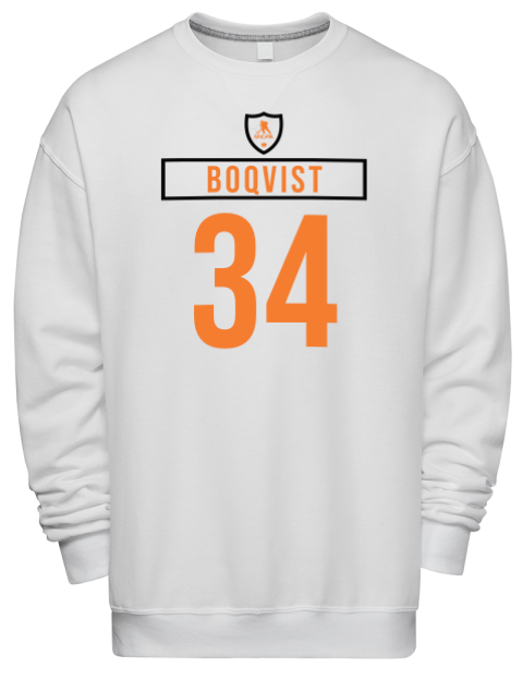 Home Jersey Adam Boqvist Premium Unisex Crewneck Sweatshirt | Swagsta