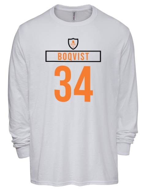 Home Jersey Adam Boqvist Men's Premium Blend Long Sleeve-T-Shirt | Swagsta
