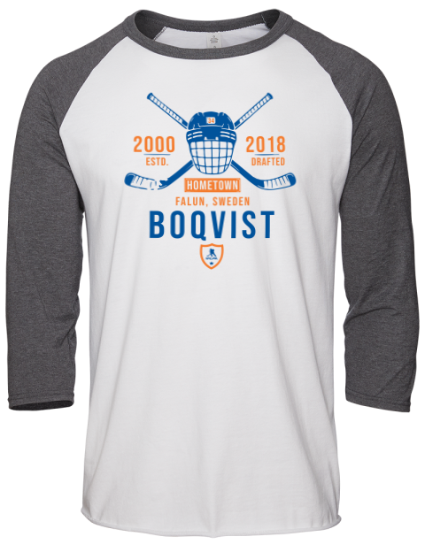 Classic Heritage Adam Boqvist Unisex Premium Three-Quarter Raglan T-Shirt | Swagsta