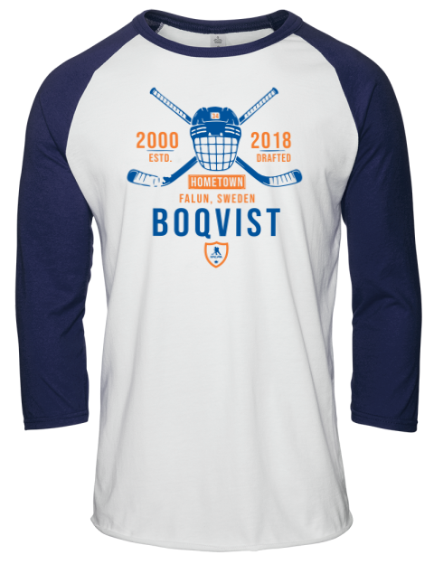 Classic Heritage Adam Boqvist Unisex Premium Three-Quarter Raglan T-Shirt | Swagsta