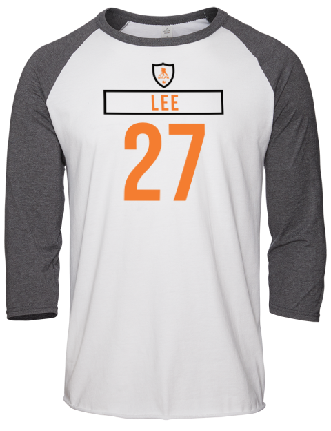 Home Jersey Anders Lee Unisex Premium Three-Quarter Raglan T-Shirt | Swagsta