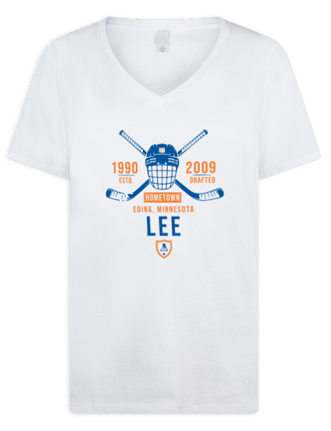Classic Heritage Anders Lee Premium Ladies V-Neck T-Shirt | Swagsta