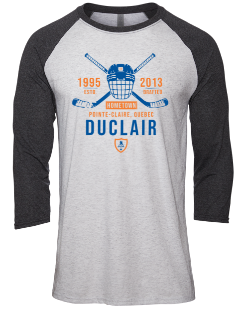 Classic Heritage Anthony Duclair Unisex Premium Three-Quarter Raglan T-Shirt | Swagsta