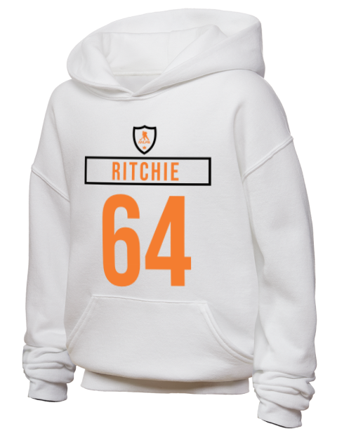 Home Jersey Calum Ritchie Youth Hooded Sweatshirt | Swagsta