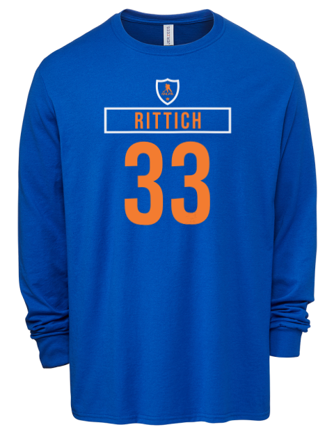 Away Jersey David Rittich Men's Premium Blend Long Sleeve-T-Shirt | Swagsta