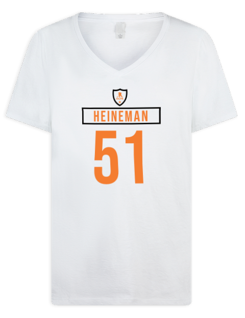 Home Jersey Emil Heineman Premium Ladies V-Neck T-Shirt | Swagsta