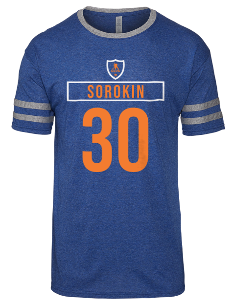 Away Jersey Ilya Sorokin Men's Tri-Blend T-Shirt | Swagsta