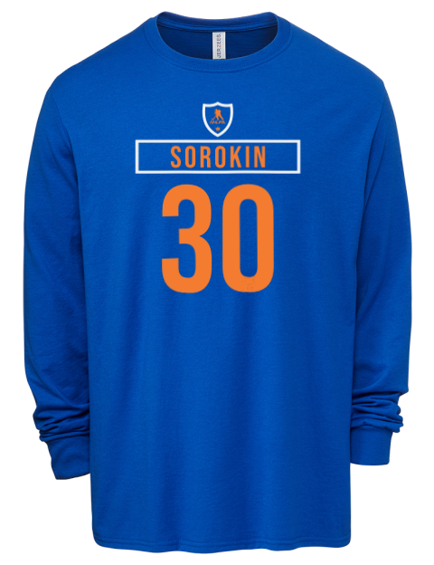 Away Jersey Ilya Sorokin Men's Premium Blend Long Sleeve-T-Shirt | Swagsta