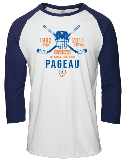 Classic Heritage Jean Gabriel Pageau Unisex Premium Three-Quarter Raglan T-Shirt | Swagsta