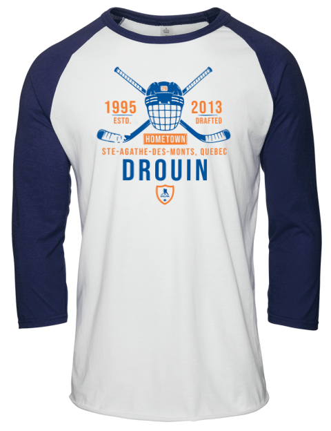 Classic Heritage Jonathan Drouin Unisex Premium Three-Quarter Raglan T-Shirt | Swagsta