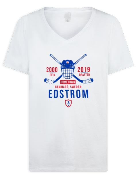 Classic Heritage Adam Edstrom Premium Ladies V-Neck T-Shirt | Swagsta