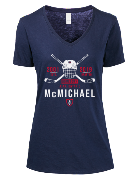 3A Heritage Connor McMichael Premium Ladies V-Neck T-Shirt | Swagsta