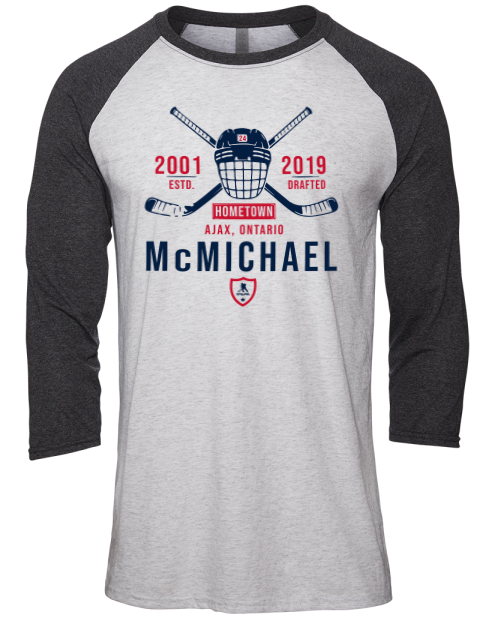 4A Classic Heritage Connor McMichael Unisex Premium Three-Quarter Raglan T-Shirt | Swagsta