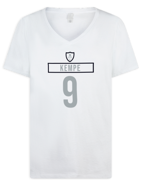 Home Jersey Adrian Kempe Premium Ladies V-Neck T-Shirt | Swagsta