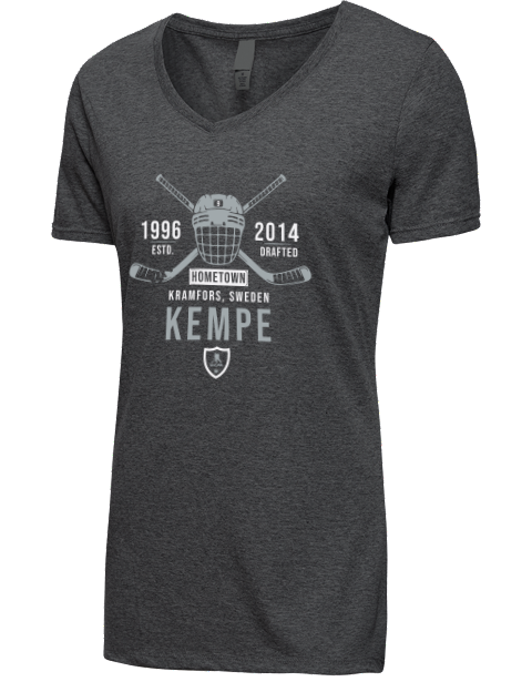 Heritage Adrian Kempe Premium Ladies V-Neck T-Shirt | Swagsta