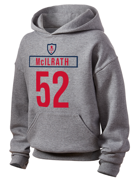 2A Home Jersey Dylan McIlrath Youth Hooded Sweatshirt | Swagsta