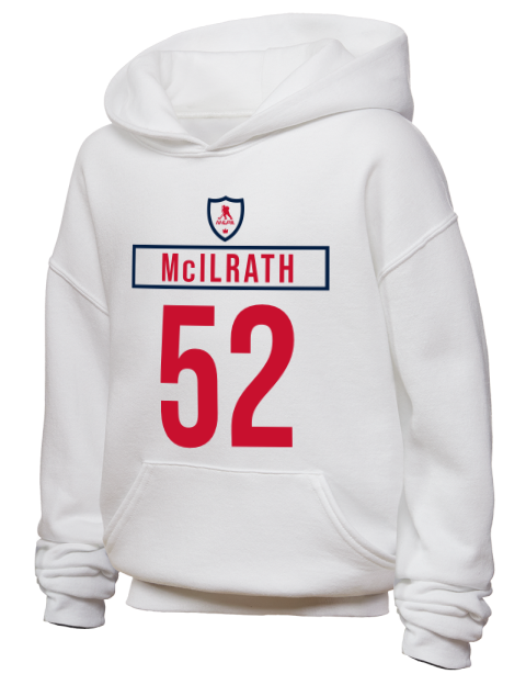 2A Home Jersey Dylan McIlrath Youth Hooded Sweatshirt | Swagsta