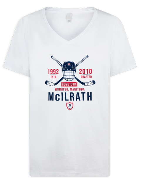 4A Classic Heritage Dylan McIlrath Premium Ladies V-Neck T-Shirt | Swagsta
