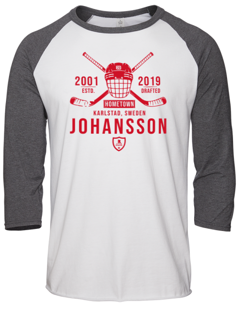 Classic Heritage 1226-2 Albert Johansson Unisex Premium Three-Quarter Raglan T-Shirt | Swagsta