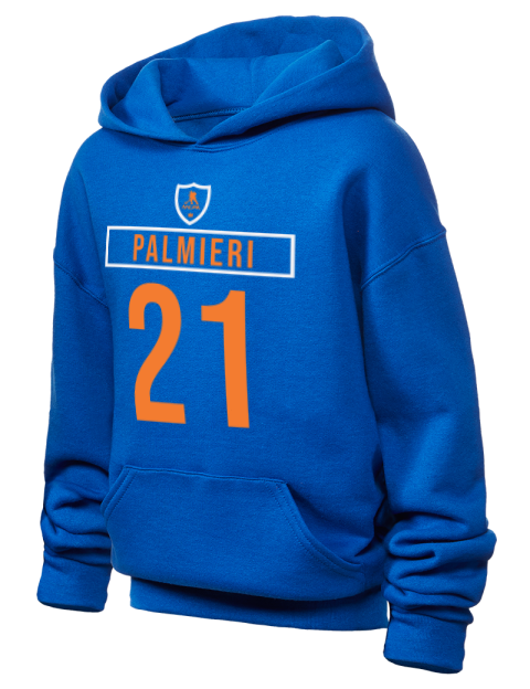 Away Jersey Kyle Palmieri Youth Hooded Sweatshirt | Swagsta
