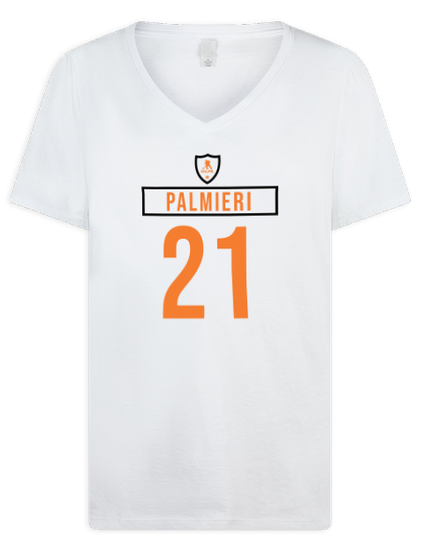 Home Jersey Kyle Palmieri Premium Ladies V-Neck T-Shirt | Swagsta