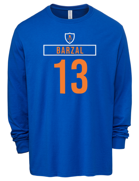 Away Jersey Mathew Barzal Men's Premium Blend Long Sleeve-T-Shirt | Swagsta