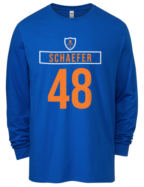 Away Jersey Matthew Schaefer Men's Long-Sleeve T-Shirt | Swagsta