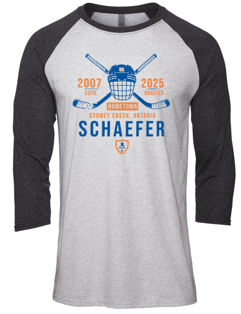 Classic Heritage Matthew Schaefer Unisex Premium Three-Quarter Raglan T-Shirt | Swagsta