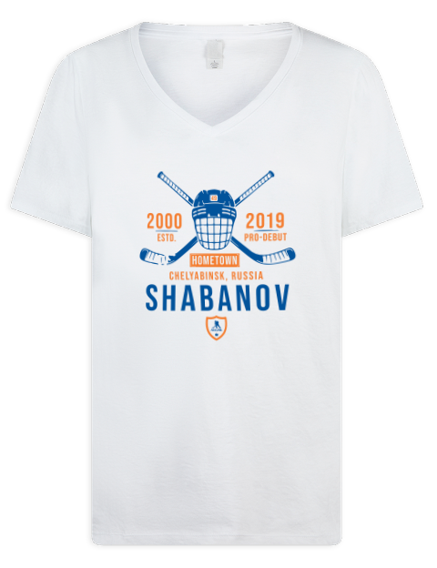 Classic Heritage Maxim Shabanov Premium Ladies V-Neck T-Shirt | Swagsta