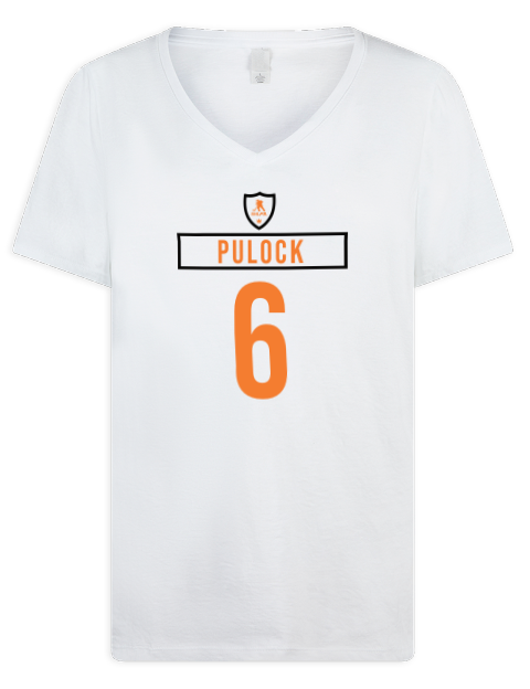 Home Jersey Ryan Pulock Premium Ladies V-Neck T-Shirt | Swagsta