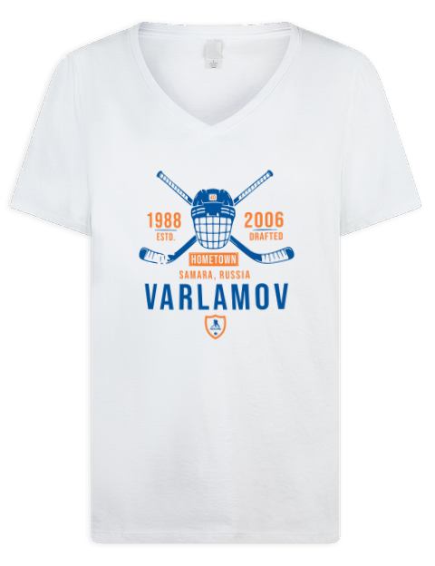Classic Heritage Semyon Varlamov Premium Ladies V-Neck T-Shirt | Swagsta