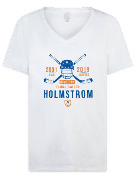 Classic Heritage Simon Holmstrom Premium Ladies V-Neck T-Shirt | Swagsta