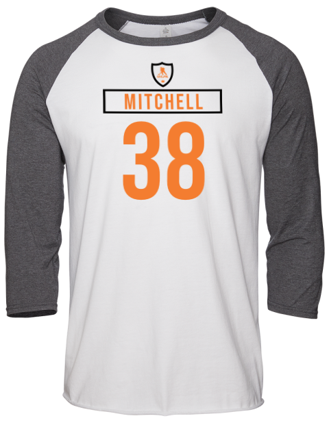 Home Jersey Travis Mitchell Unisex Premium Three-Quarter Raglan T-Shirt | Swagsta