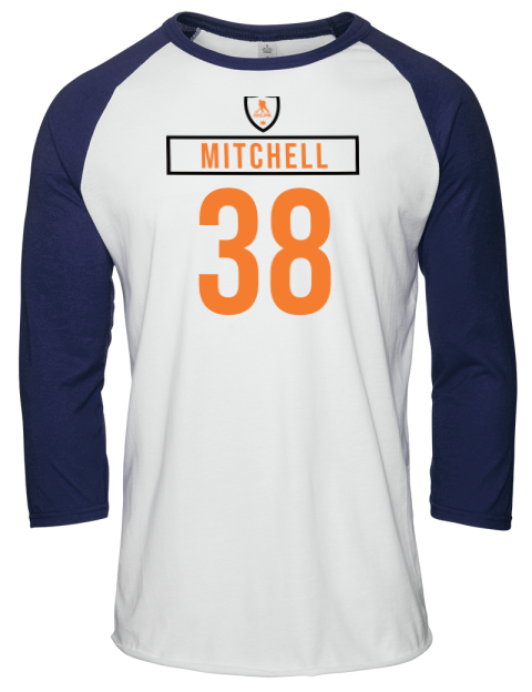Home Jersey Travis Mitchell Unisex Premium Three-Quarter Raglan T-Shirt | Swagsta