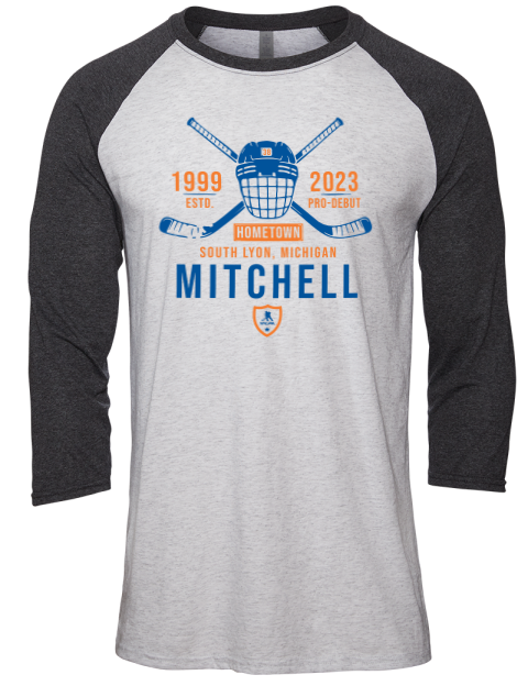Classic Heritage Travis Mitchell Unisex Premium Three-Quarter Raglan T-Shirt | Swagsta