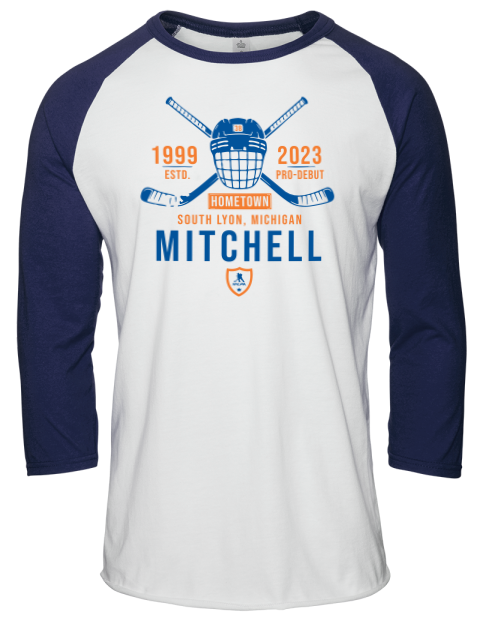 Classic Heritage Travis Mitchell Unisex Premium Three-Quarter Raglan T-Shirt | Swagsta