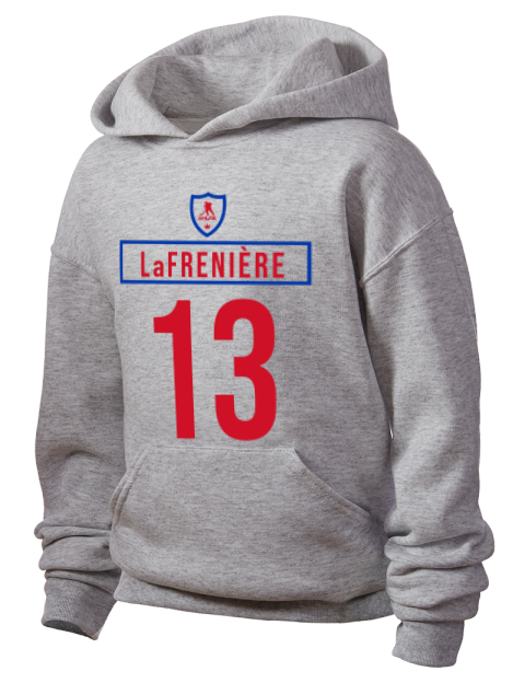 2A Home Jersey Alexis Lafreniere Youth Hooded Sweatshirt | Swagsta