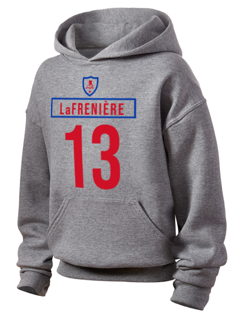 2A Home Jersey Alexis Lafreniere Youth Hooded Sweatshirt | Swagsta