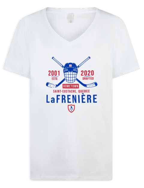 4A Classic Heritage Alexis Lafreniere Premium Ladies V-Neck T-Shirt | Swagsta