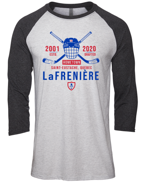 4A Classic Heritage Alexis Lafreniere Unisex Premium Three-Quarter Raglan T-Shirt | Swagsta