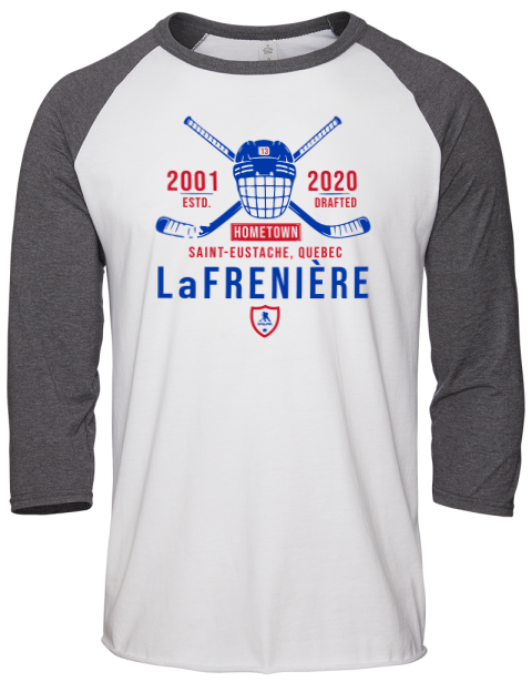 4A Classic Heritage Alexis Lafreniere Unisex Premium Three-Quarter Raglan T-Shirt | Swagsta