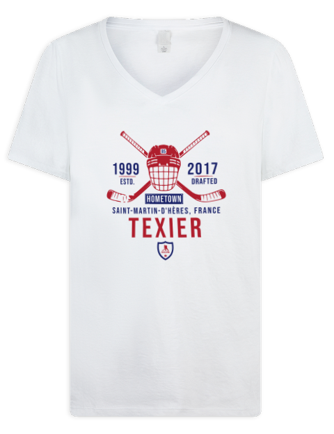 Classic Heritage Alexandre Texier Premium Ladies V-Neck T-Shirt | Swagsta
