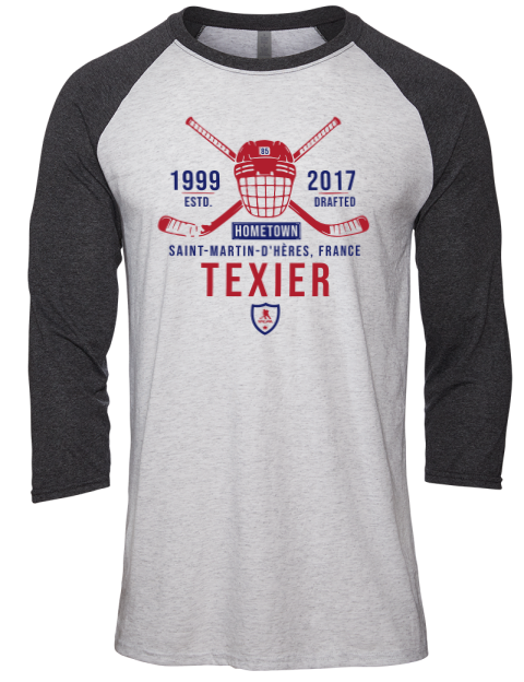 Classic Heritage Alexandre Texier Unisex Premium Three-Quarter Raglan T-Shirt | Swagsta