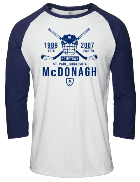 4A Classic Heritage Ryan Mcdonagh Unisex Premium Three-Quarter Raglan T-Shirt | Swagsta